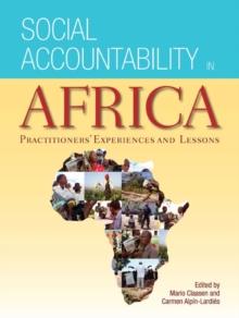 Social Accountability in Africa : Practioners' Experiences and Lessons