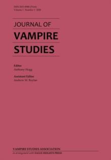 Journal of Vampire Studies : Vol. 1, No. 1 (2020)