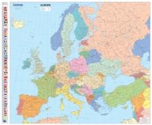 Europe Political - Michelin rolled & tubed wall map Encapsulated : Wall Map