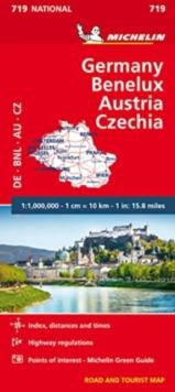 Germany, Benelux, Austria, Czech Republic - Michelin National Map 719 : Map