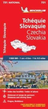 Czech Republic, Slovak Republic - Michelin National Map 731