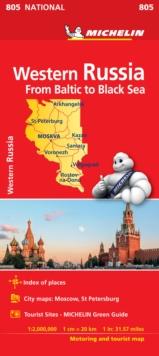 Western Russia - Michelin National Map 805 : Map