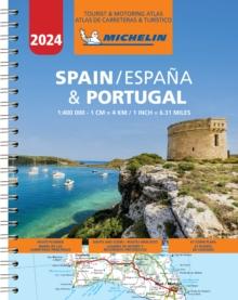 Spain & Portugal 2024 - Tourist and Motoring Atlas (A4-Spiral) : Map