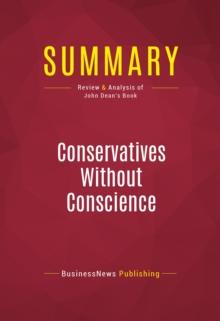 Summary: Conservatives Without Conscience