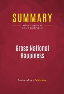 Summary: Gross National Happiness