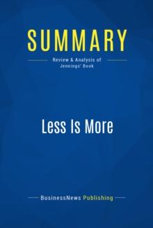 Summary: Less Is More