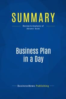 Summary: Business Plan in a Day