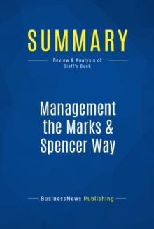 Summary: Management the Marks & Spencer Way