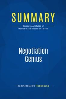 Summary: Negotiation Genius