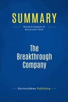 Summary: The Breakthrough Company