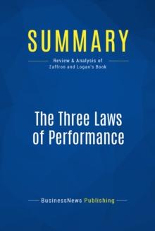 Summary: The Three Laws of Performance