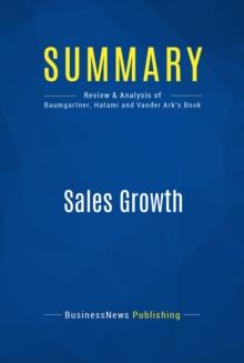 Summary: Sales Growth