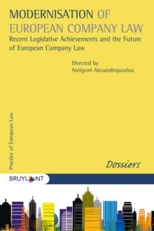 Modernisation of European Company Law