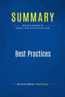 Summary: Best Practices