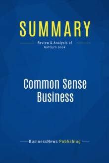 Summary: Common Sense Business