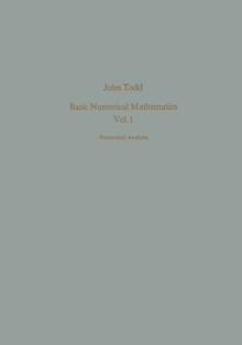 Basic Numerical Mathematics : Vol. 1: Numerical Analysis