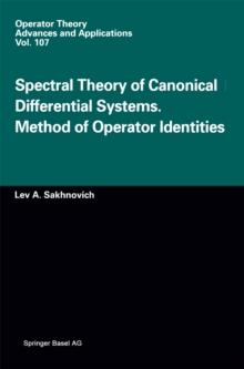 Spectral Theory of Canonical Differential Systems. Method of Operator Identities