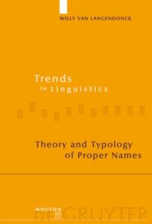 Theory and Typology of Proper Names