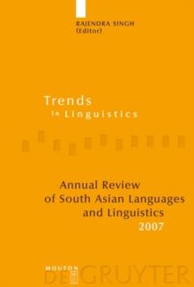 Annual Review of South Asian Languages and Linguistics : 2007