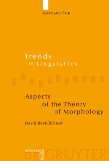 Aspects of the Theory of Morphology