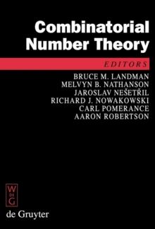 Combinatorial Number Theory : Proceedings of the 'Integers Conference 2007', Carrollton, Georgia, USA, October 24-27, 2007