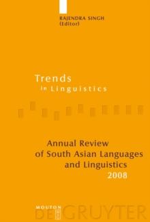 Annual Review of South Asian Languages and Linguistics : 2008