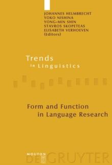 Form and Function in Language Research : Papers in Honour of Christian Lehmann