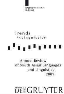 Annual Review of South Asian Languages and Linguistics : 2009