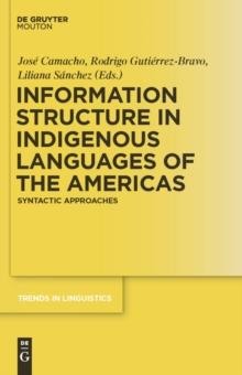 Information Structure in Indigenous Languages of the Americas : Syntactic Approaches