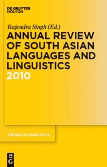 Annual Review of South Asian Languages and Linguistics : 2010