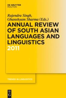 Annual Review of South Asian Languages and Linguistics : 2011