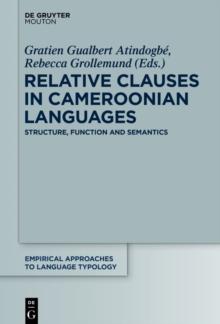 Relative Clauses in Cameroonian Languages : Structure, Function and Semantics