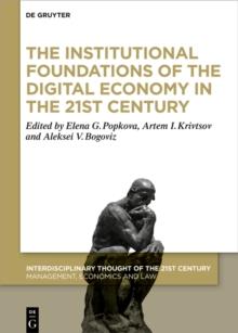 The Institutional Foundations of the Digital Economy in the 21st Century