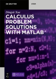 Calculus Problem Solutions with MATLAB(R)