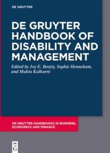 De Gruyter Handbook of Disability and Management