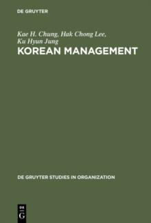 Korean Management : Global Strategy and Cultural Transformation