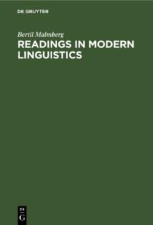 Readings in Modern Linguistics : An Anthology