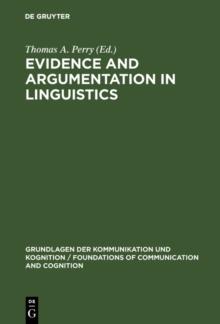 Evidence and Argumentation in Linguistics