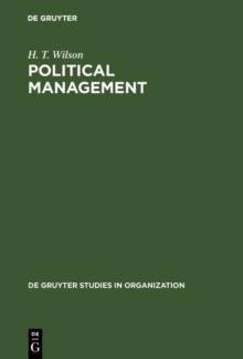 Political Management : Redefining the Public Sphere