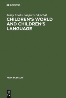 Children's Worlds and Children's Language