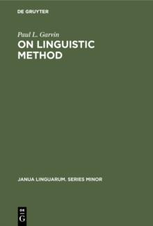 On Linguistic Method