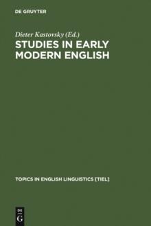 Studies in Early Modern English