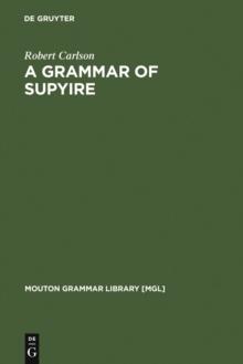 A Grammar of Supyire