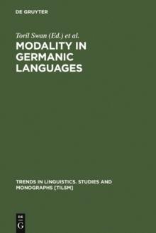 Modality in Germanic Languages : Historical and Comparative Perspectives