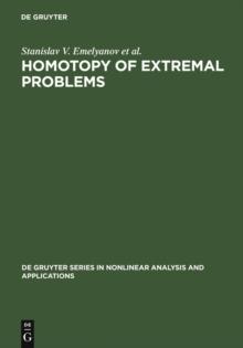 Homotopy of Extremal Problems : Theory and Applications