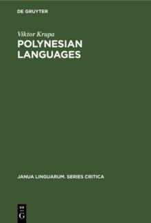 Polynesian Languages : A Survey of Research