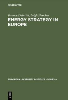 Energy Strategy in Europe : The Legal Framework