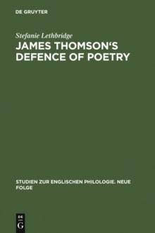 James Thomson's Defence of Poetry : Intertextual Allusion in The Seasons