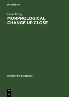 Morphological Change Up Close : Two and a Half Centuries of Verbal Inflection in Nuremberg