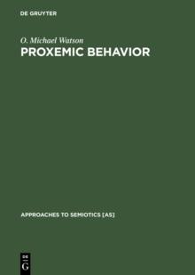 Proxemic Behavior : A Cross-Cultural Study